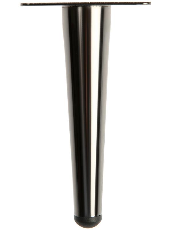 Опора мебельная CAPPIO OP08,h=150мм,толщ площ 1,8,  цвет глянцевый черный