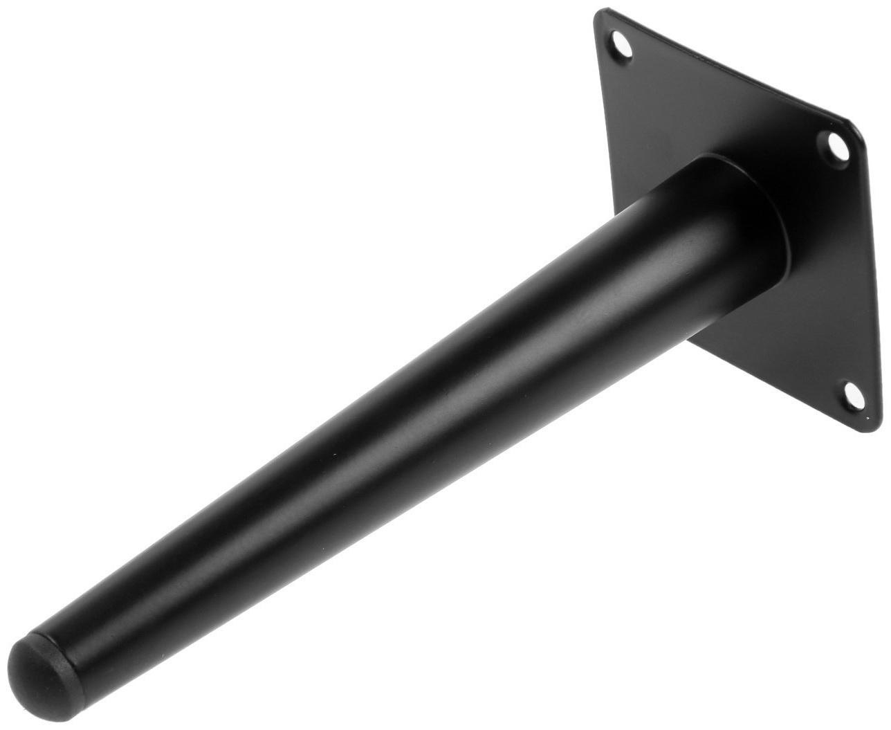 Опора мебельная CAPPIO OP08,h=200 мм,толщ площ 1,8,  цвет матовый черный