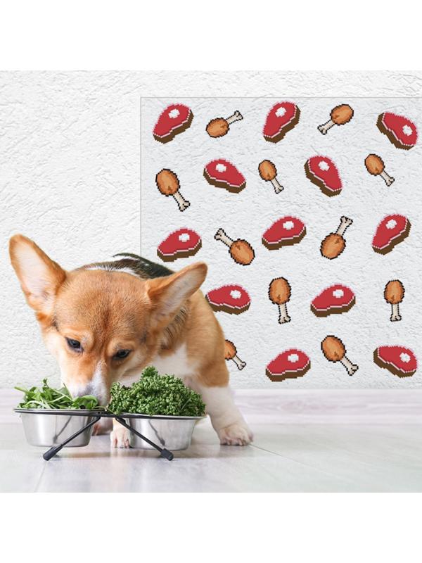 Защитная самоклеящаяся пленка на месте кормления/туалета питомца 