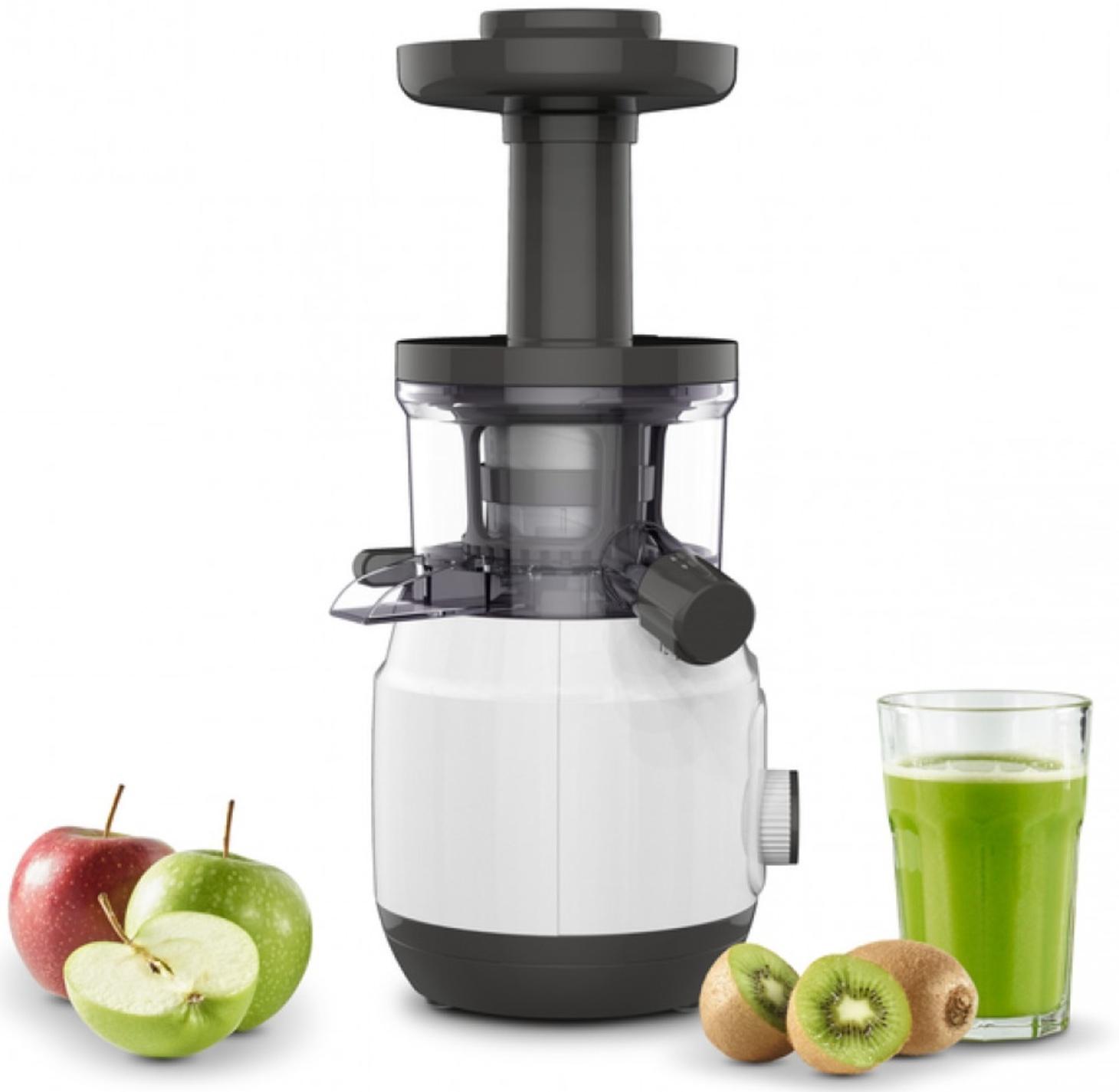 Соковыжималка Moulinex ZU150110, шнековая, 150 Вт, 0.8 л, бело-чёрная