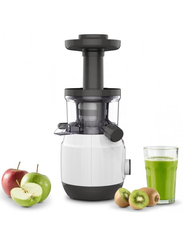 Соковыжималка Moulinex ZU150110, шнековая, 150 Вт, 0.8 л, бело-чёрная