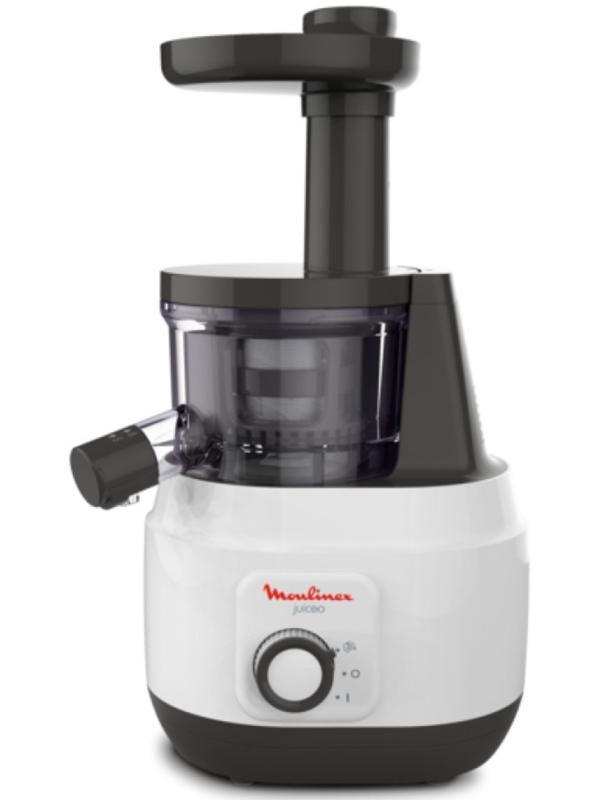 Соковыжималка Moulinex ZU150110, шнековая, 150 Вт, 0.8 л, бело-чёрная