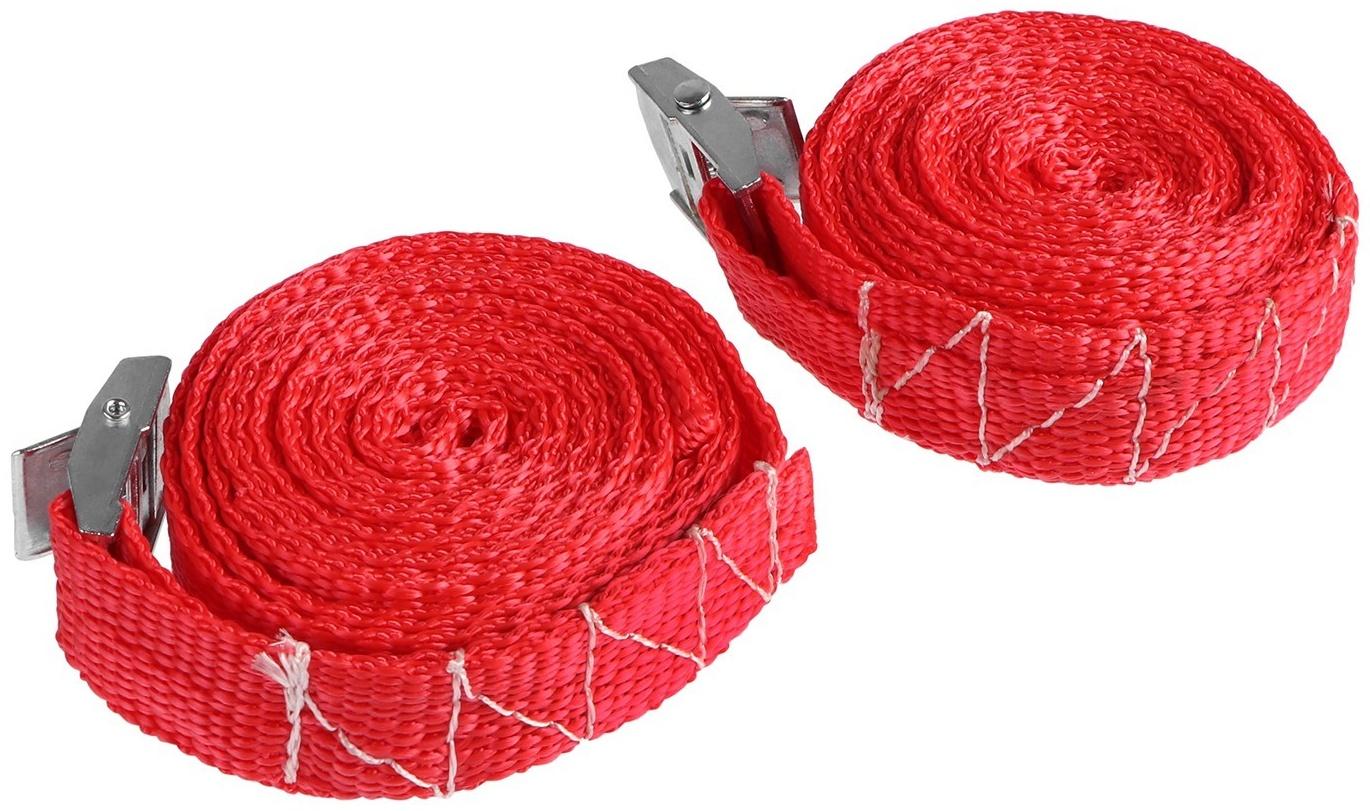Ремень для крепления груза с фиксатором, 2.5 м, 2 шт