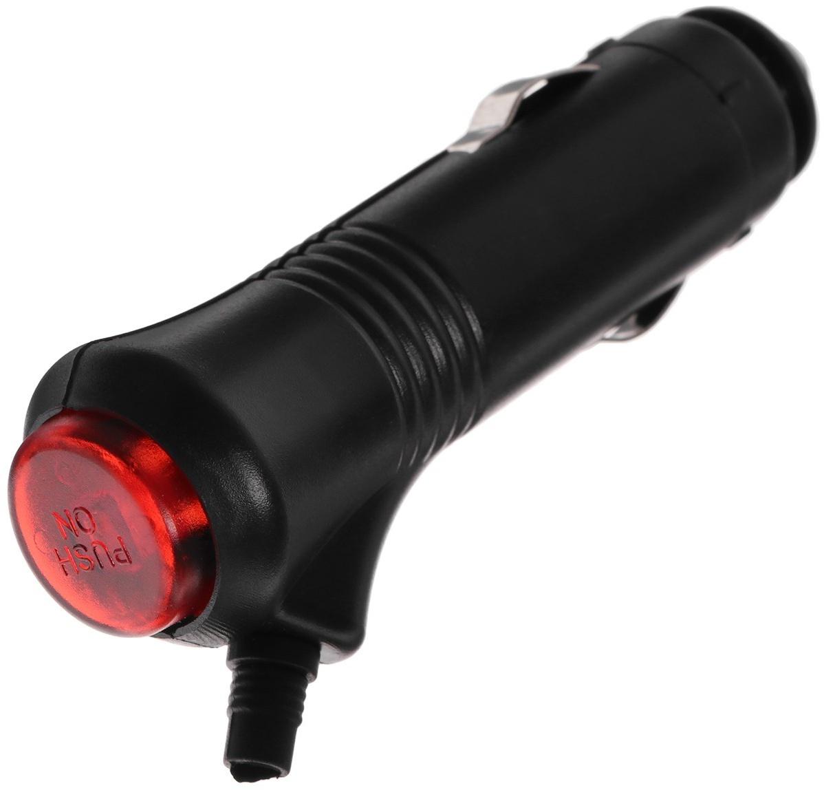 Штекер автоприкуривателя Rexant, с кнопкой I = 3 А