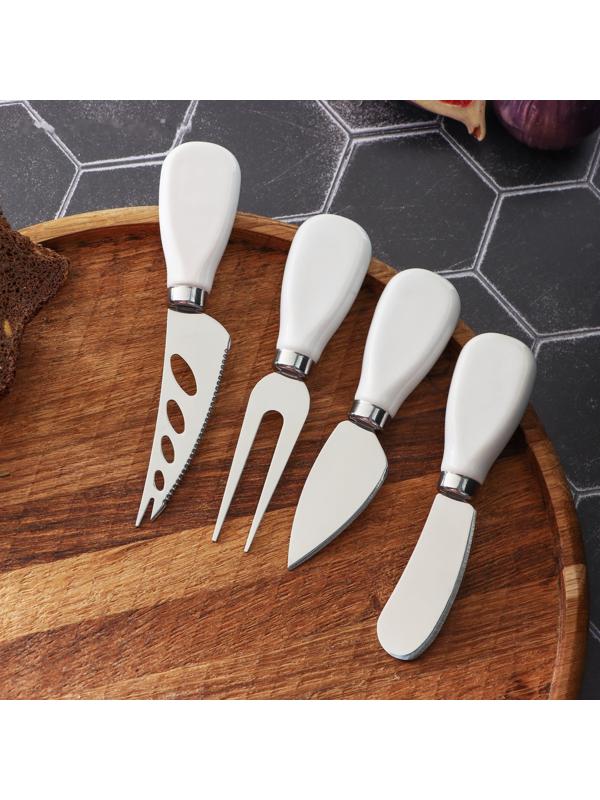 Набор ножей для сыра Magistro Celt, 4 предмета, керамическая ручка