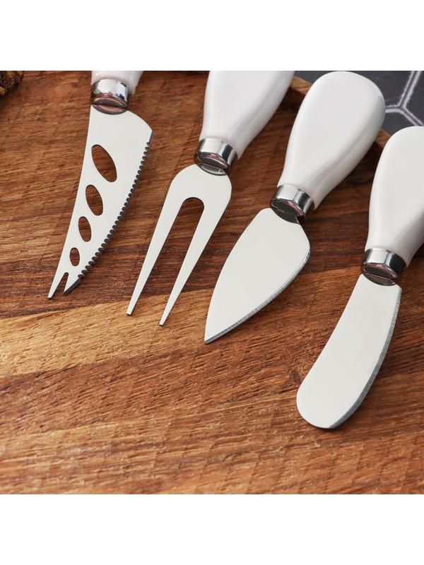 Набор ножей для сыра Magistro Celt, 4 предмета, керамическая ручка