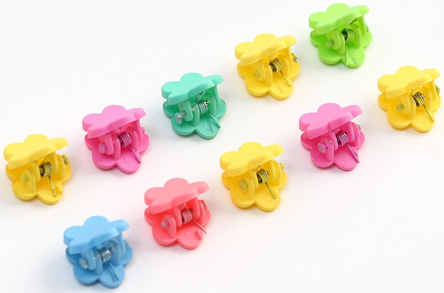 Набор заколка для волос и крабики 10 шт. «Праздник»