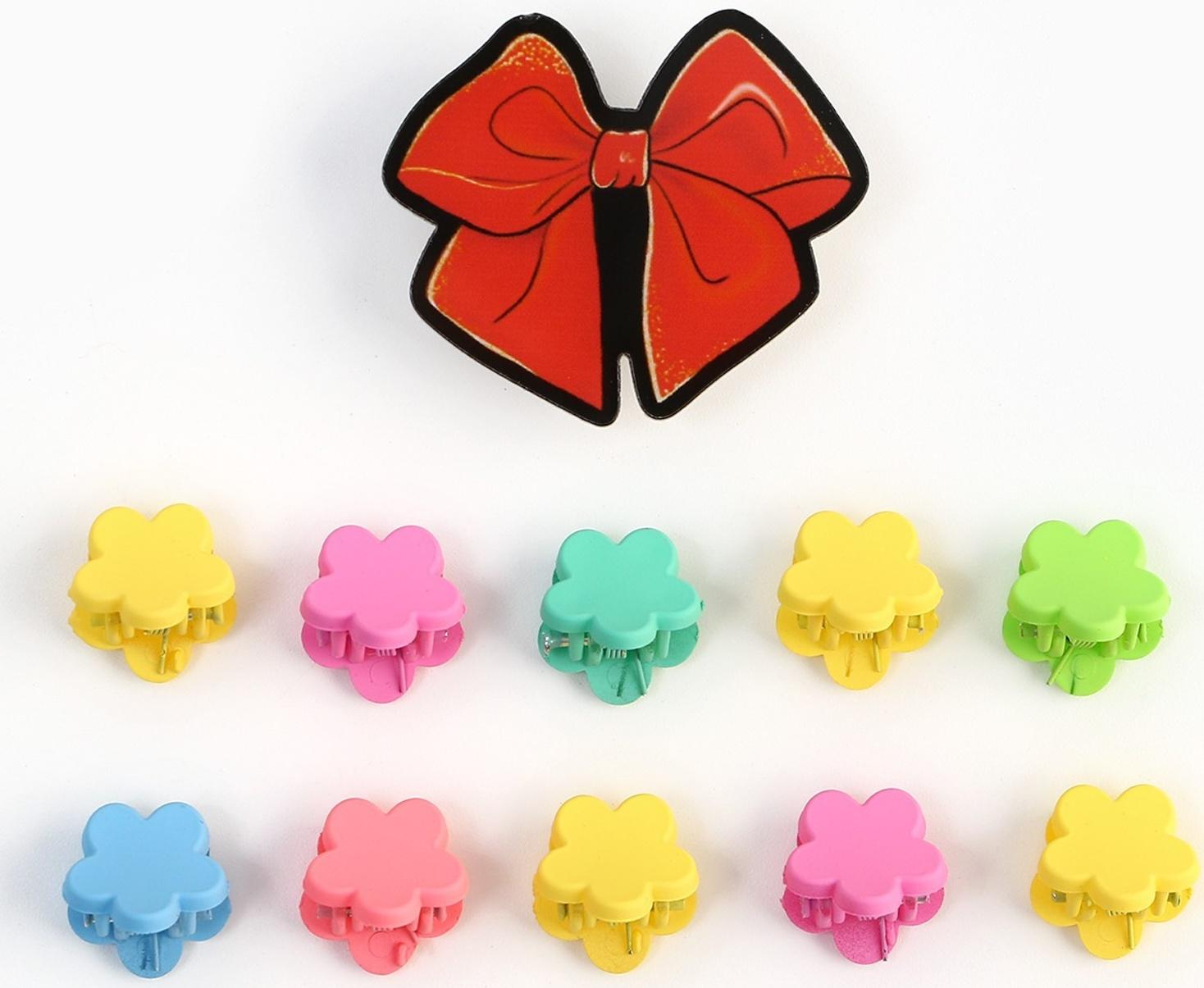 Набор заколка для волос и крабики 10 шт. «Праздник»