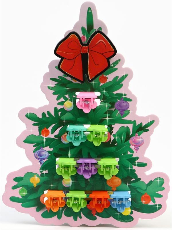 Набор заколка для волос и крабики 10 шт. «Праздник»