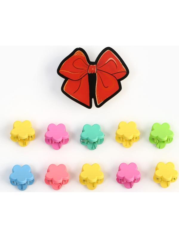 Набор заколка для волос и крабики 10 шт. «Праздник»