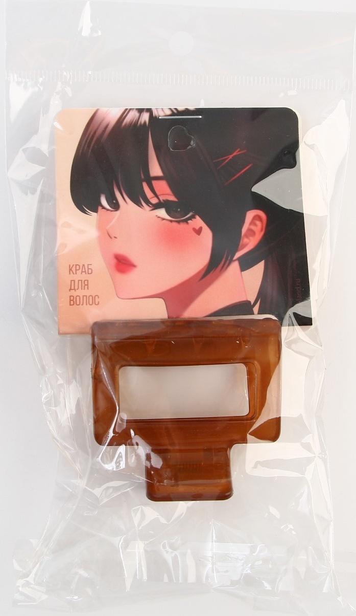 Краб для волос на открытке 