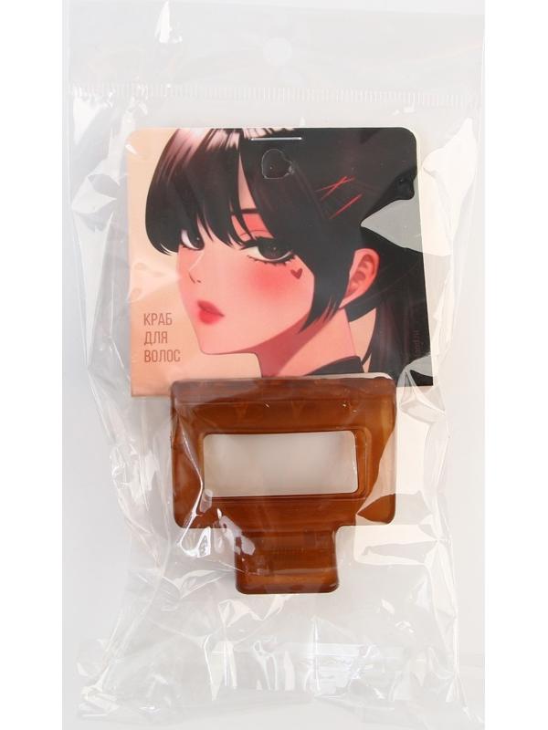 Краб для волос на открытке 