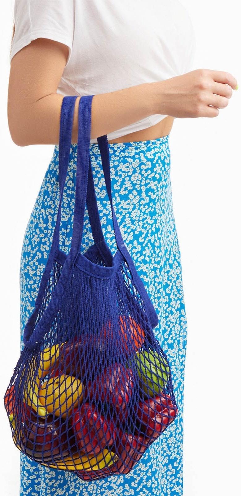 Авоська, 35 х 38 см, ручка 25 см, фиолетовая