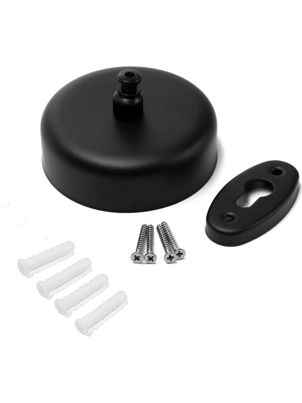 Настенная сушилка для белья ТУНДРА, нейлоновый вытяжной трос 2.8 м. до 3 кг, цвет черный