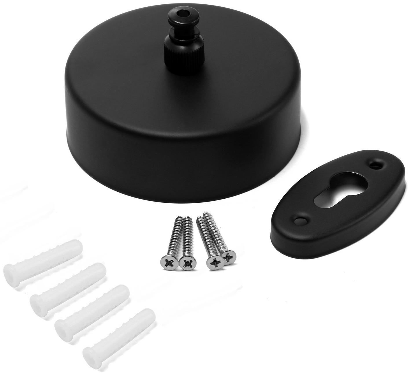 Настенная сушилка для белья ТУНДРА, нейлоновый вытяжной трос 2.8 м. до 3 кг, цвет черный