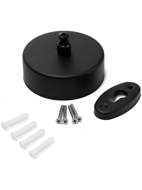 Настенная сушилка для белья ТУНДРА, нейлоновый вытяжной трос 2.8 м. до 3 кг, цвет черный