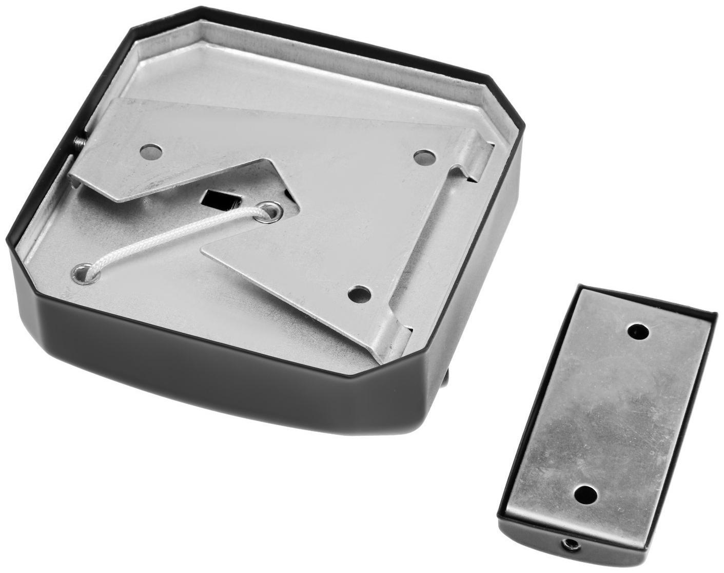 Настенная сушилка для белья ТУНДРА, нейлоновый вытяжной трос 2.8 м. до 3 кг, цвет черный