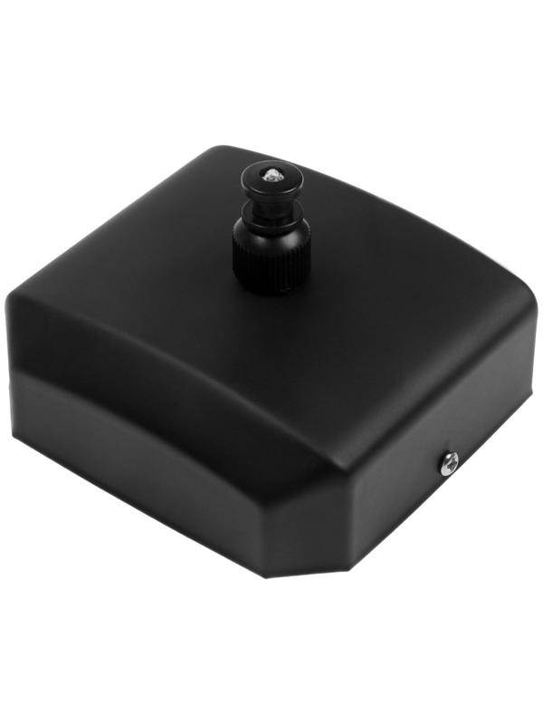 Настенная сушилка для белья ТУНДРА, нейлоновый вытяжной трос 2.8 м. до 3 кг, цвет черный