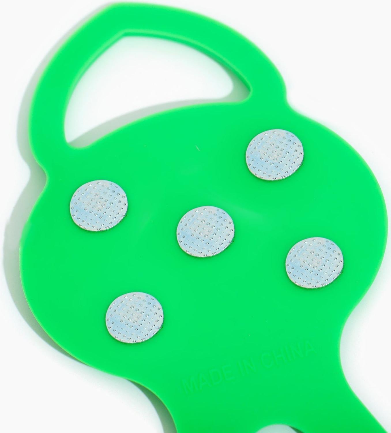 Ледоступы 5 шипов размер 26-35 , зеленые, детские