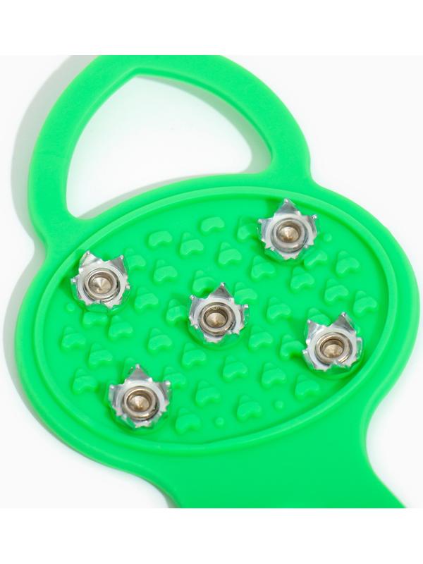 Ледоступы 5 шипов размер 26-35 , зеленые, детские