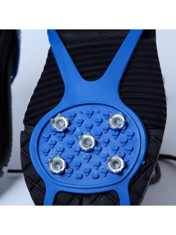 Ледоступы 5 шипов размер 26-35 , синие, детские