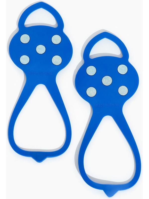 Ледоступы 5 шипов размер 26-35 , синие, детские