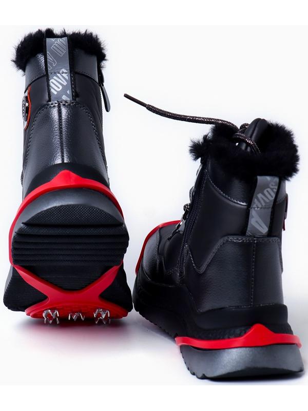 Ледоступы 5 шипов размер 26-35 , красные, детские