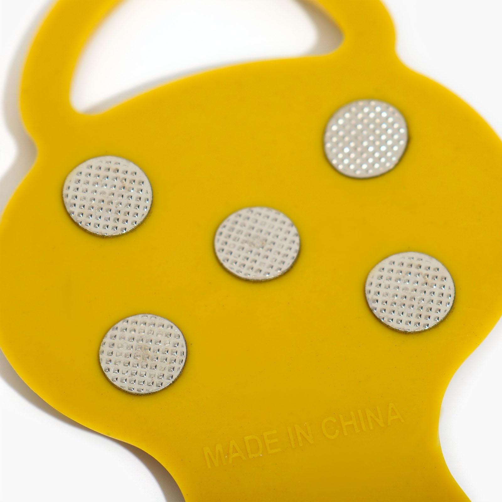 Ледоступы 5 шипов размер 26-35 , желтые, детские