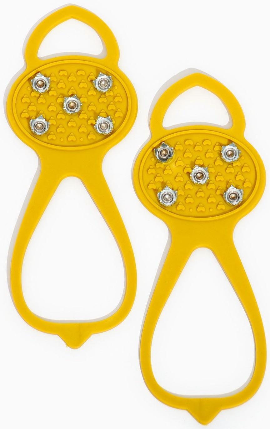 Ледоступы 5 шипов размер 26-35 , желтые, детские