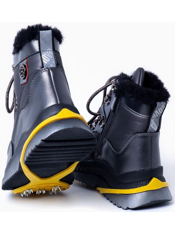 Ледоступы 5 шипов размер 26-35 , желтые, детские