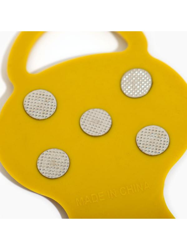 Ледоступы 5 шипов размер 26-35 , желтые, детские