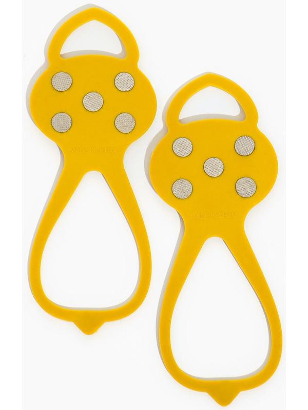 Ледоступы 5 шипов размер 26-35 , желтые, детские