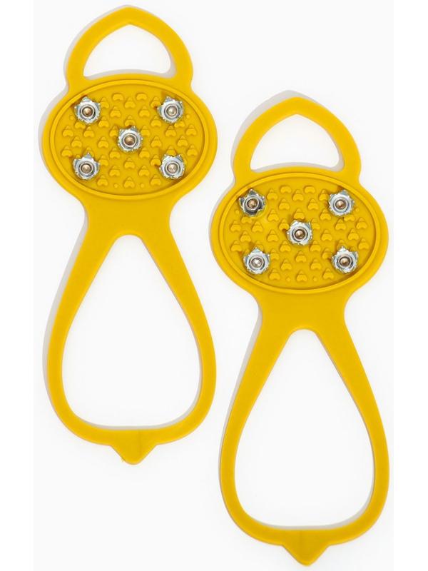 Ледоступы 5 шипов размер 26-35 , желтые, детские