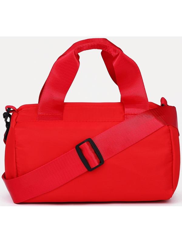 Сумка спортивная на молнии, наружный карман, цвет красный