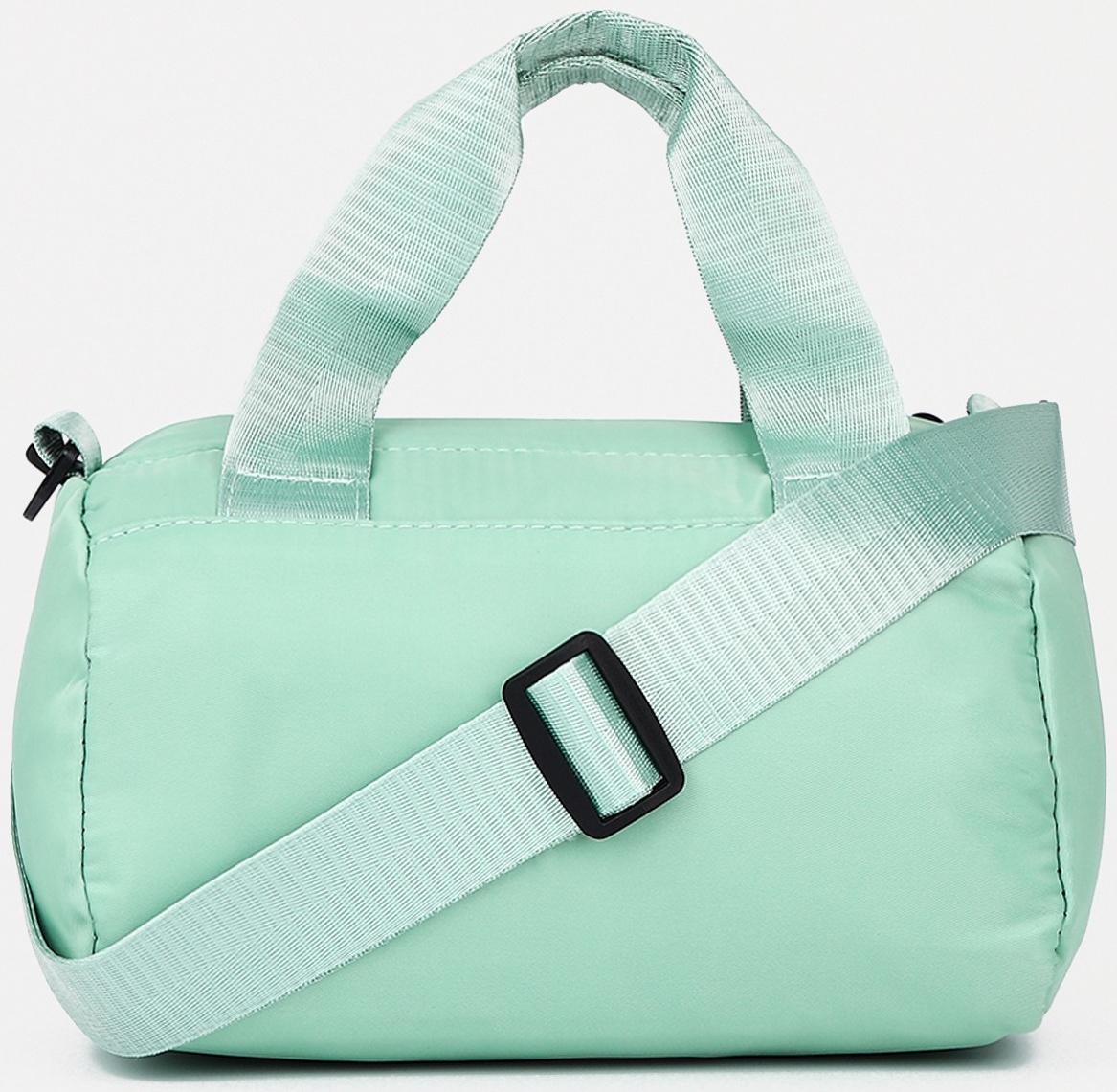 Сумка спортивная на молнии, наружный карман, цвет зелёный