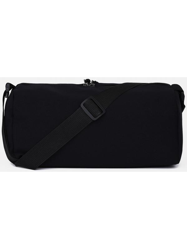 Сумка спортивная на молнии, наружный карман, цвет чёрный