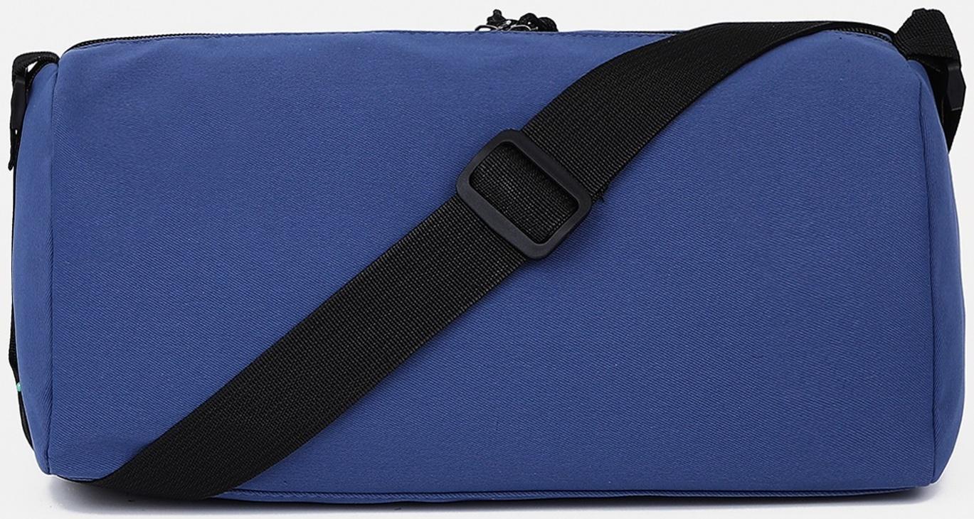 Сумка спортивная на молнии, наружный карман, цвет синий