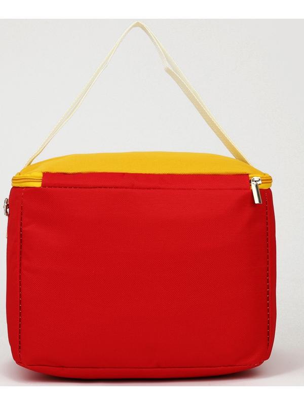 Термосумка на молнии, 10 л, цвет жёлтый/красный