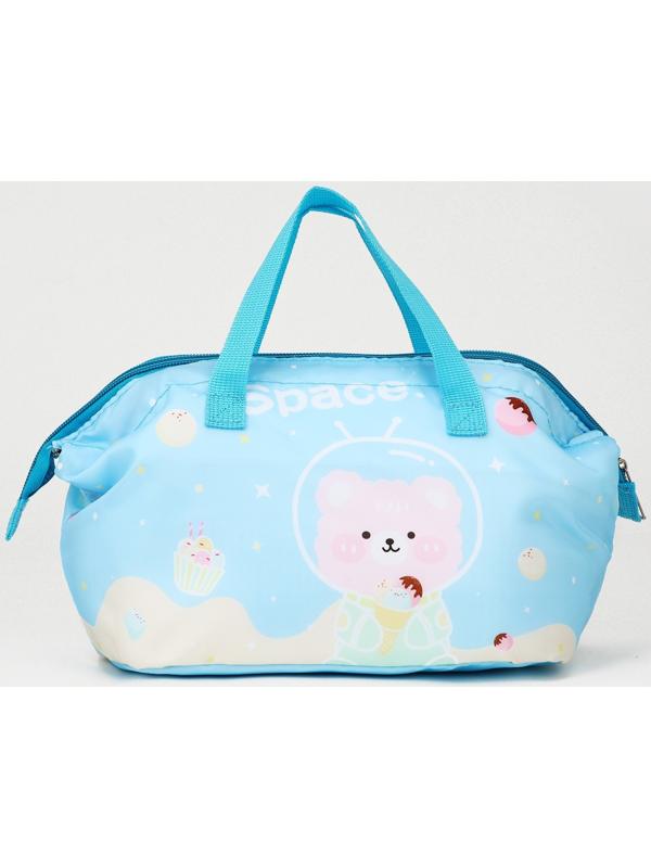 Термосумка на молнии, 4,8 л, цвет голубой