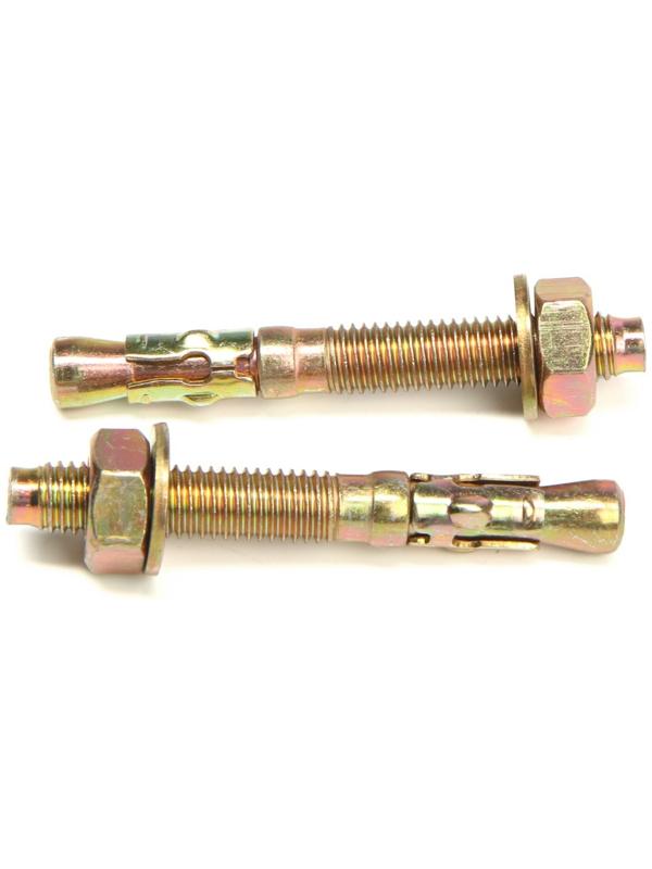 Анкер, клиновой, желтый цинк, 10х80 мм, 70 шт