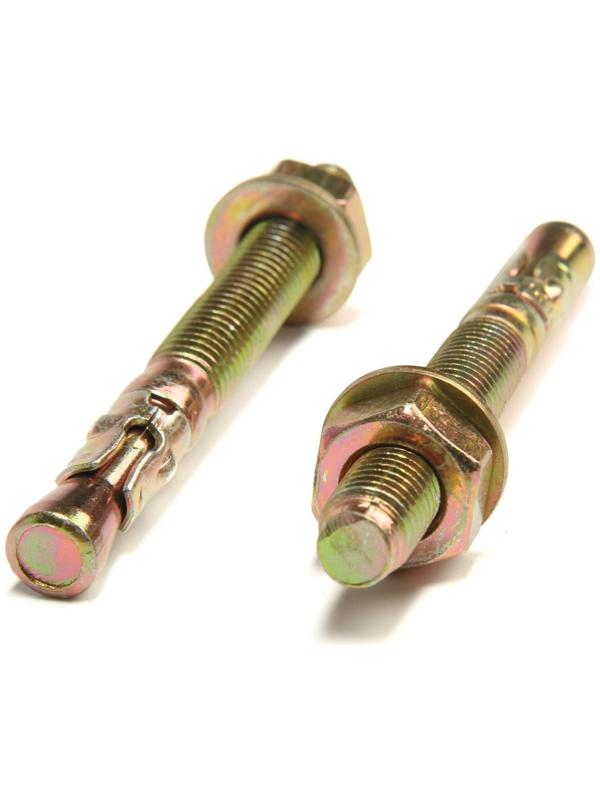 Анкер, клиновой, желтый цинк, 10х95 мм, 60 шт