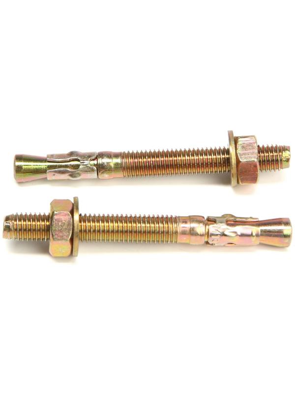 Анкер, клиновой, желтый цинк, 10х95 мм, 60 шт