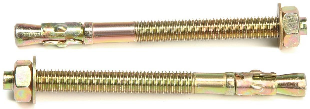 Анкер, клиновой, желтый цинк, 12х150 мм, 30 шт