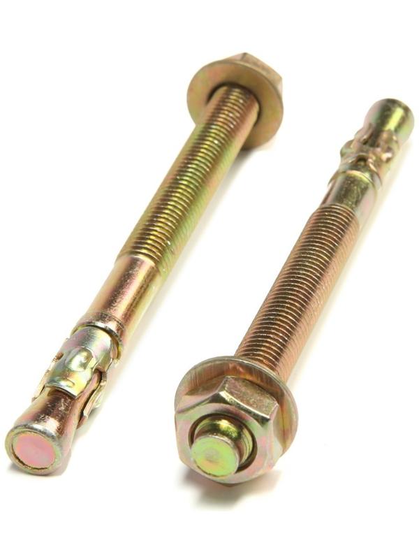 Анкер, клиновой, желтый цинк, 12х150 мм, 30 шт