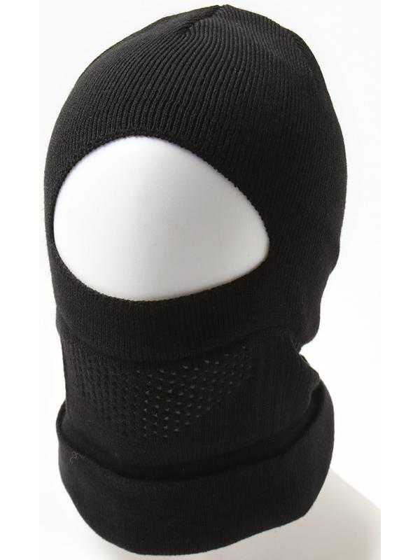 Мужская шапка-балаклава А.M-W_221185, цвет черный, р-р 58