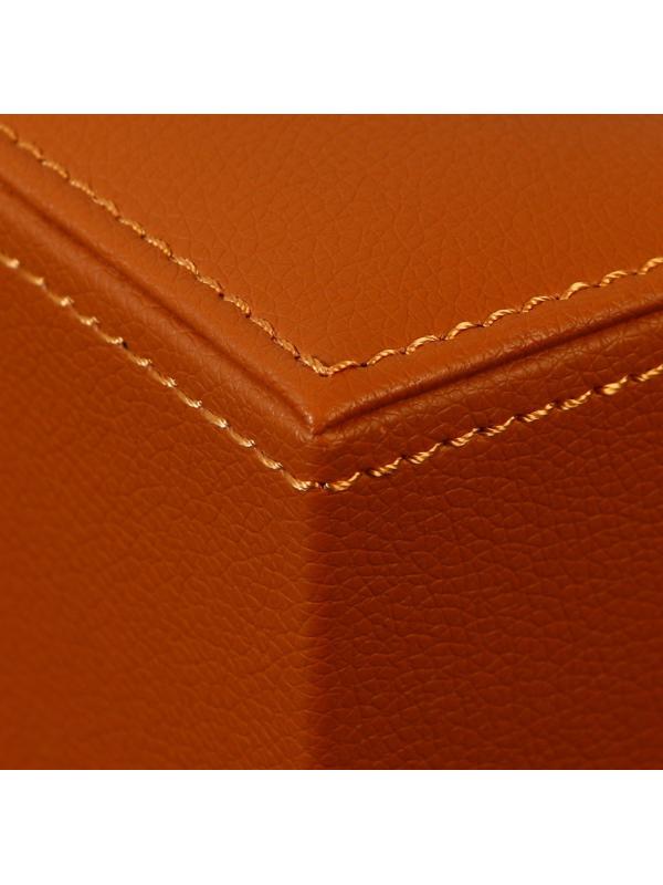 Держатель для салфеток из искусственной кожи, цвет охра