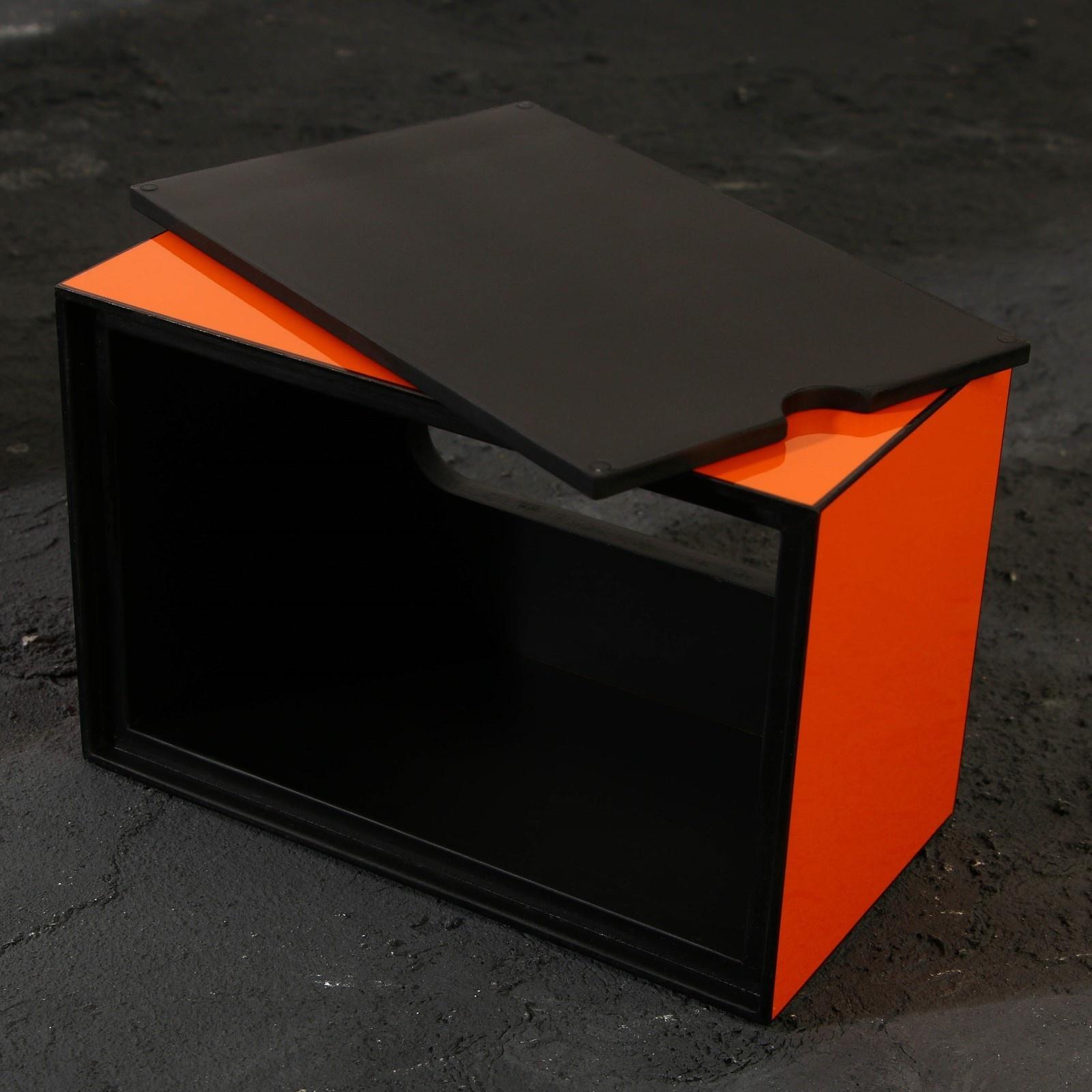 Держатель для салфеток из акрила, цвет оранжевый