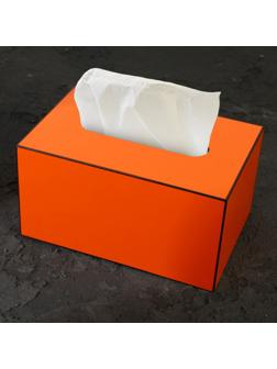 Держатель для салфеток из акрила, цвет оранжевый