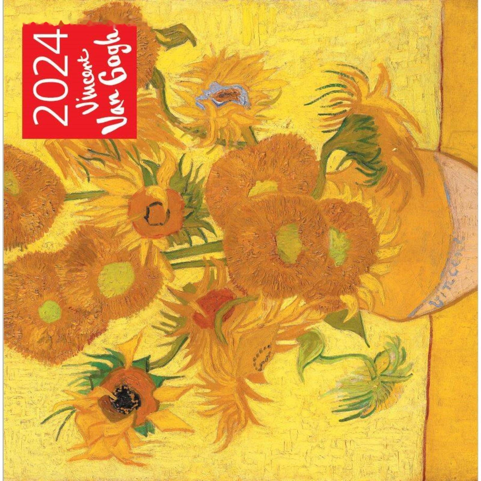 Винсент Ван Гог. Подсолнухи. Календарь настенный на 2024 год, 30х30 см