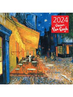Винсент Ван Гог. Ночная терраса кафе. Календарь настенный на 2024 год, 30х30 см